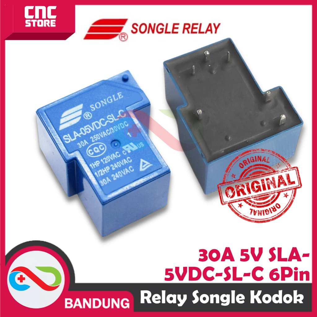 Jual RELAY KODOK 30A 5V SLA 5VDC SL C 6PIN 6 PIN Shopee Indonesia