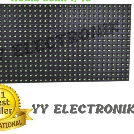 Jual Panel Module Modul Led P Running Text Dip Hijau Green Outdoor