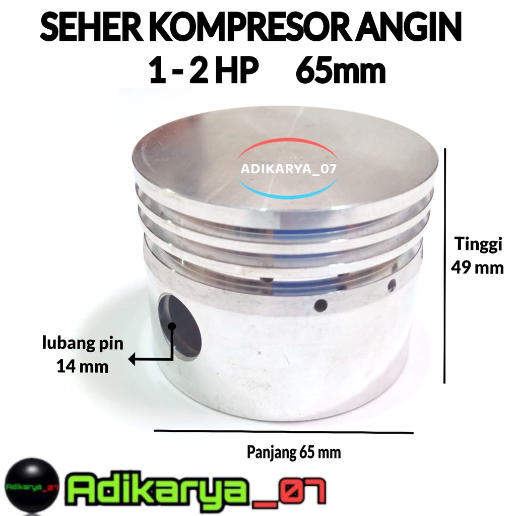 Jual Piston Seher Kompresor 65MM ONLY Piston Kompresor Angin Seher