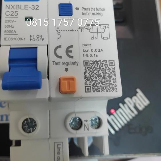 Jual RCBO Chint ELCB MCB NXBLE 32 1P N 6ka 6A 32A Chint 30MA 32A