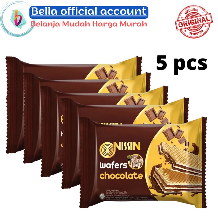 Jual Nissin Wafer Chocolate Gr Pack Shopee Indonesia