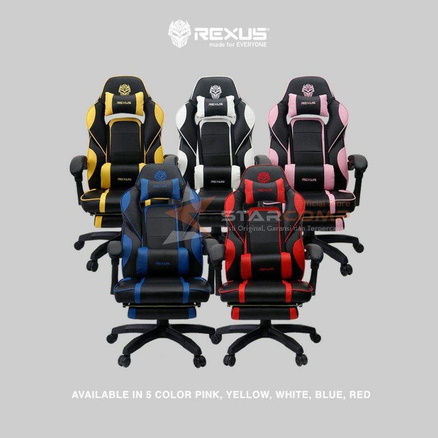 Jual Rexus Rgc R Gaming Chair With Footrest Gaming Chair Rexus R R