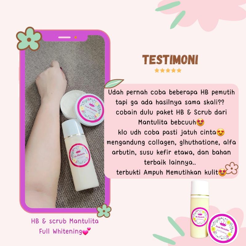 Jual Paket Lotion Hb Dan Scrub Mantulita Shopee Indonesia