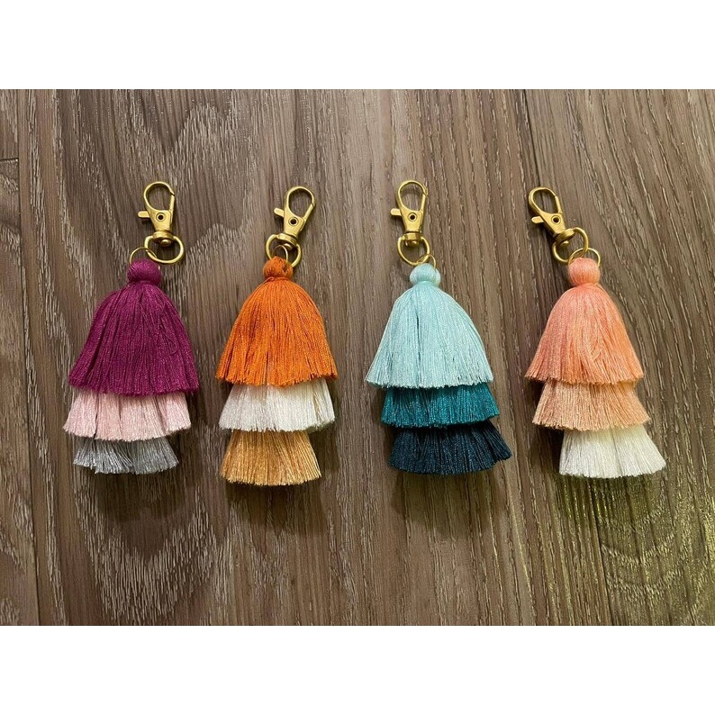 Jual Super Sale Macrame Keychain Strap Rainbow Gantungan Tas Gantungan