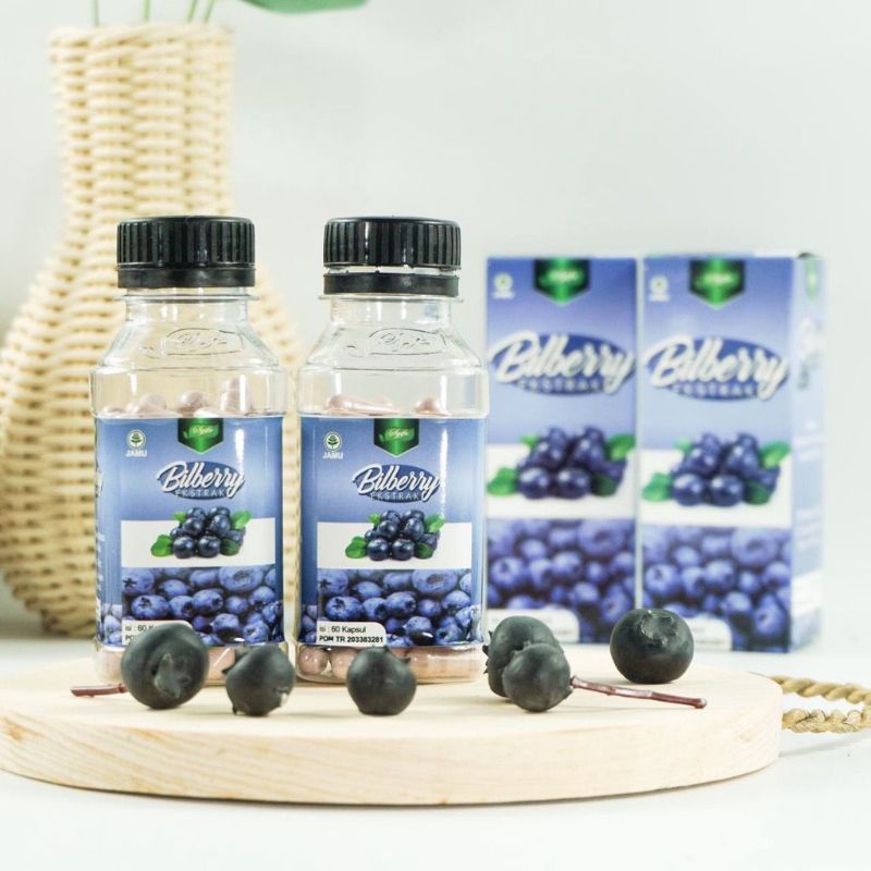 Jual Kapsul Ekstrak Bilberry Suplemen Mata Minus Kelelahan Kesehatan