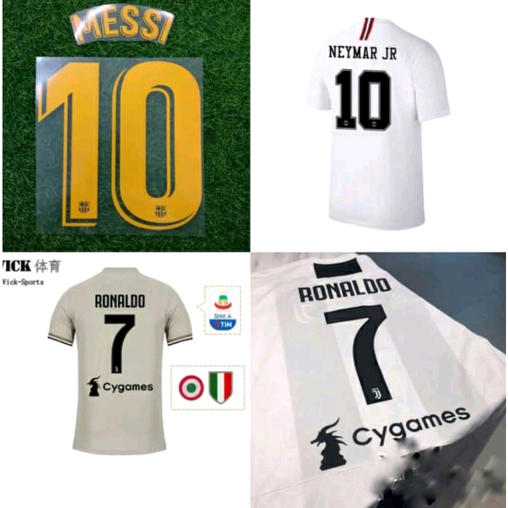 Jual Sablon Nameset Jersey Dtf Digital Transfer Film Cetak Nama Dan