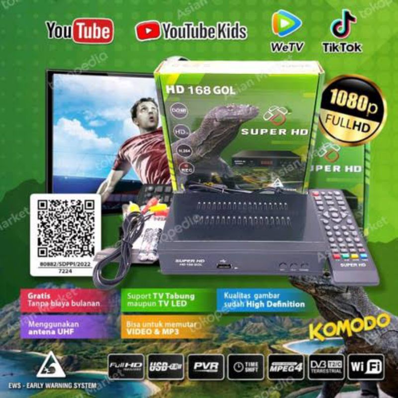 Jual Set Top Box Siaran Tv Digital Super Hd Gol Stb Tv Digital Dvb