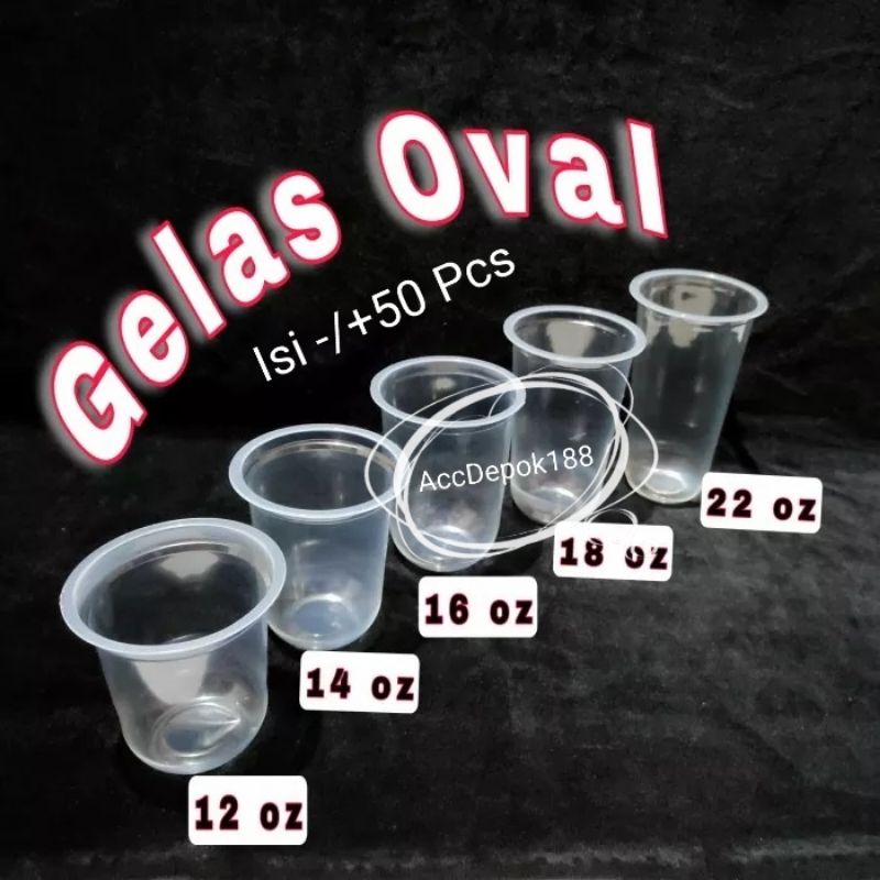 Jual Gelas Plastik Oval U Cup Oz Oz Oz Oz Oz Tutup Isi