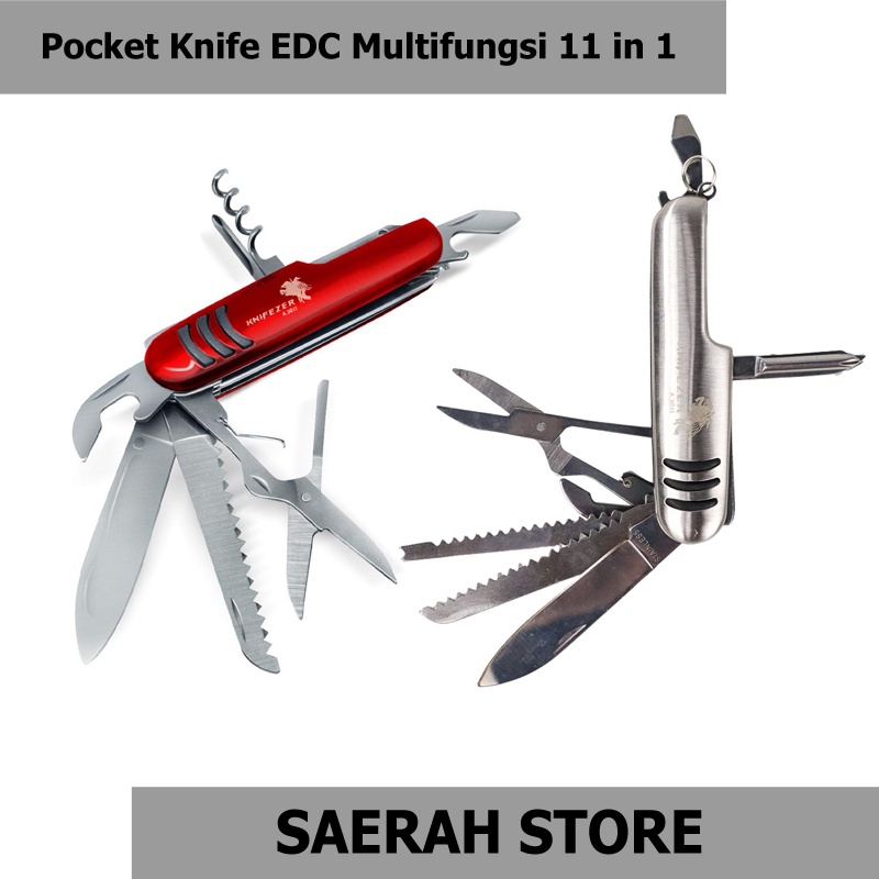 Jual Saerah Store Knifezer Pisau Swiss Army Pocket Knife Edc