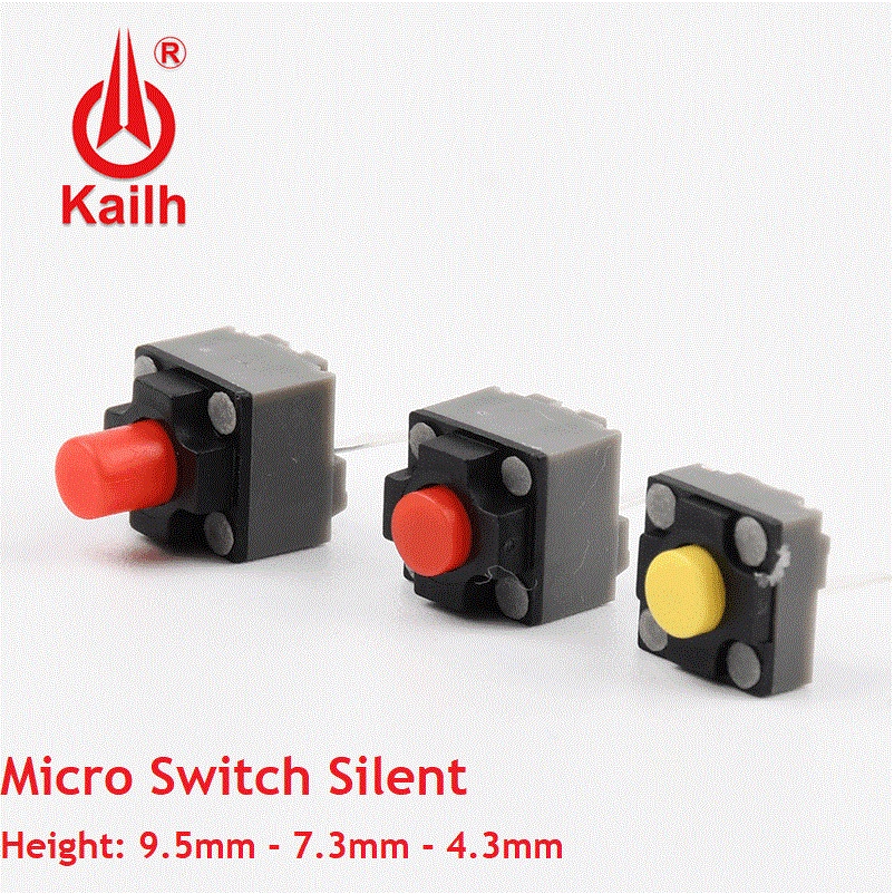 Jual Kailh Silent Micro Switch Mouse Tombol Klik Pin Mm Mm