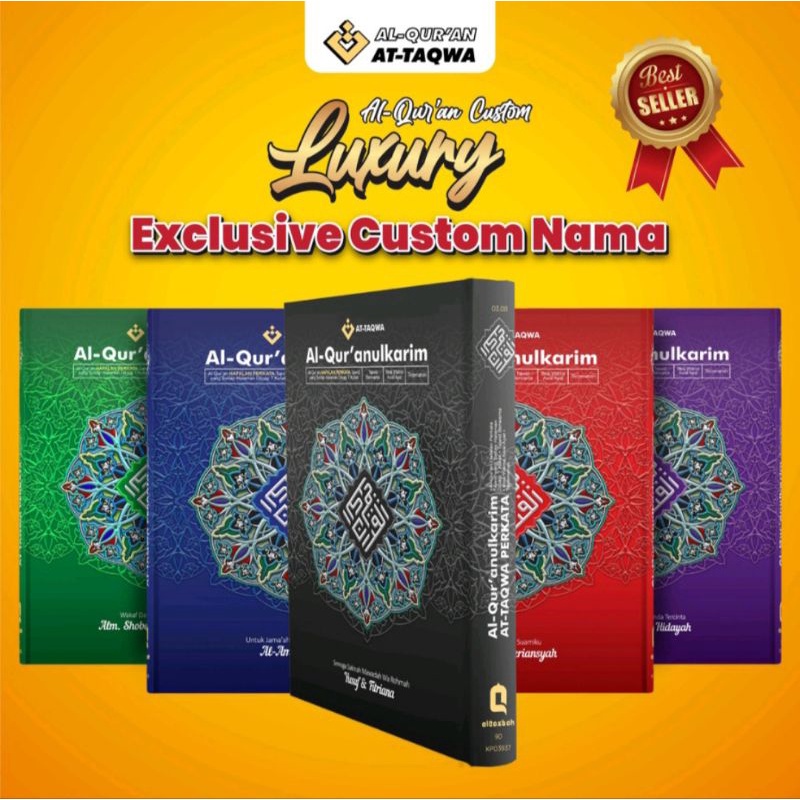 Jual Al Quran Hafalan Custom Nama Attaqwa Hafazan Perkata Dan Perkata