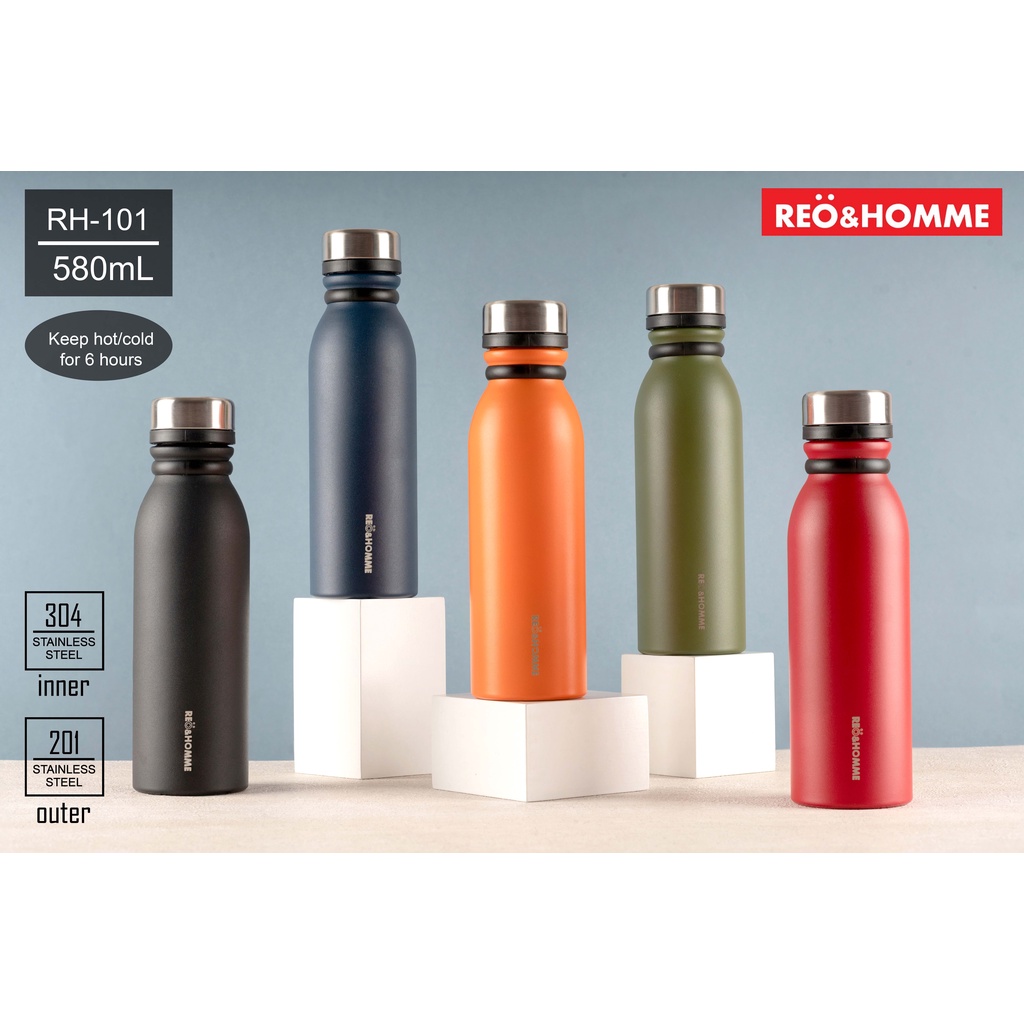 Jual Reo Homme Botol Termos Full Color Tahan Panas 580 ML Insulated