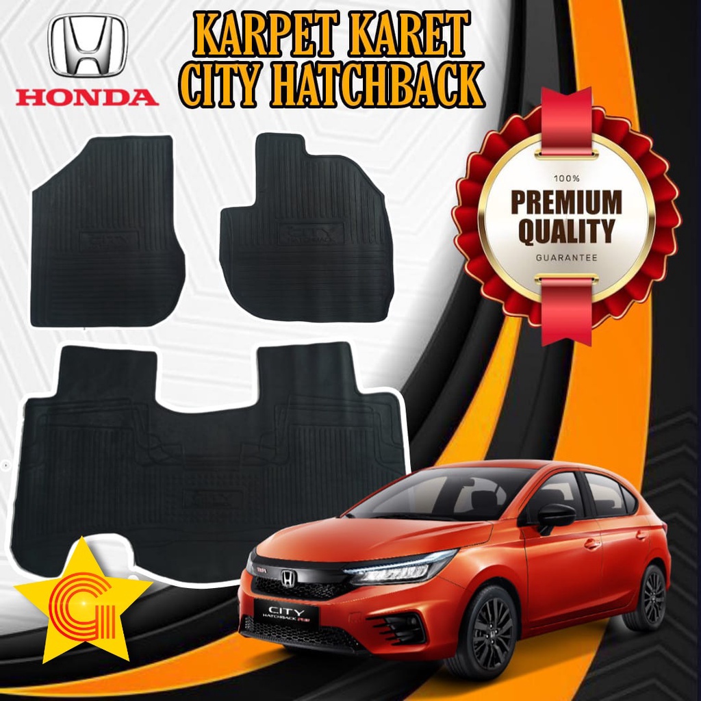 Jual Karpet Karet Berlogo Honda City Hatchback Dt Baris Set