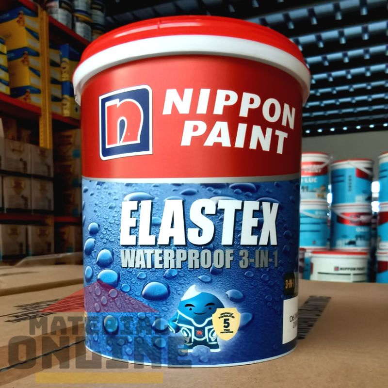 Jual Nippon Elastex Waterproofing Cat Tembok Beton Genteng Pelapis