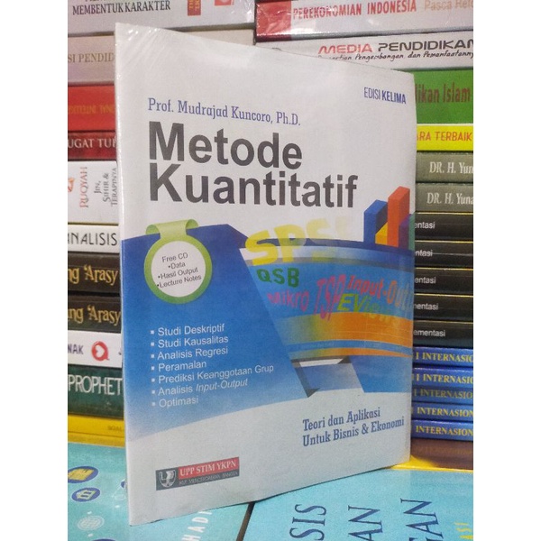 Jual Buku Metode Kuantitatif Edisi 5 Mudrajad Kuncoro Shopee Indonesia