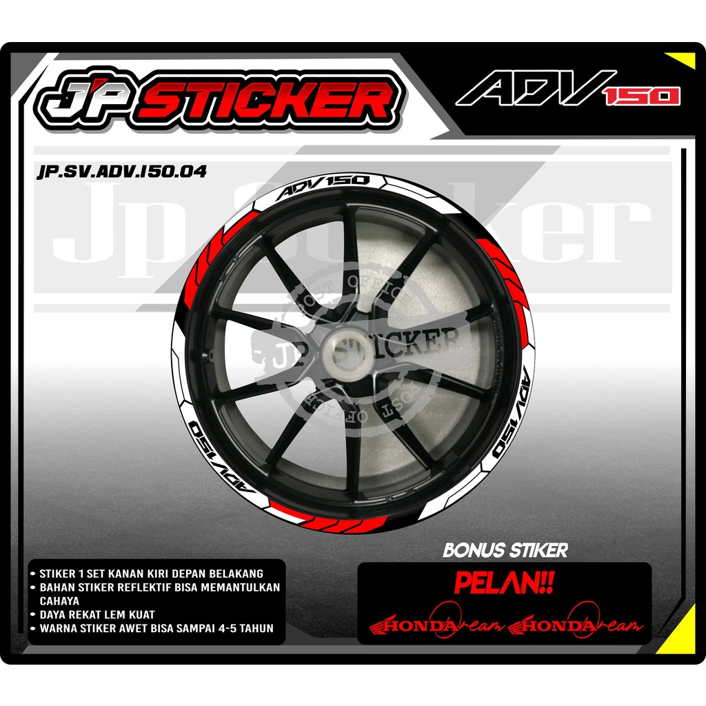 Jual Stiker Cutting Velg Adv Sticker List Velg Honda Adv Jp