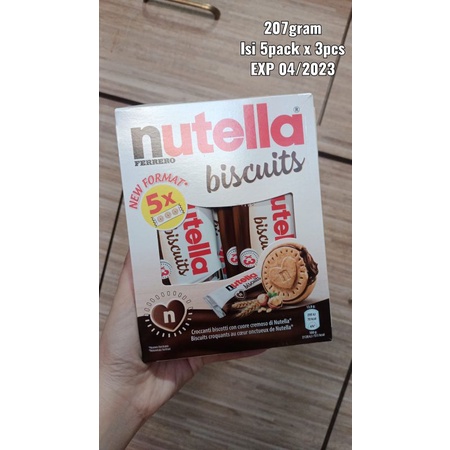 Jual Nutella Biscuits NEW PACKING 5packs 15pcs Shopee Indonesia