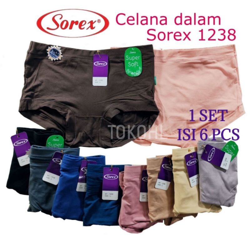 Jual Pcs Setengah Lusin Cd Sorex Basic Celana Dalam Wanita