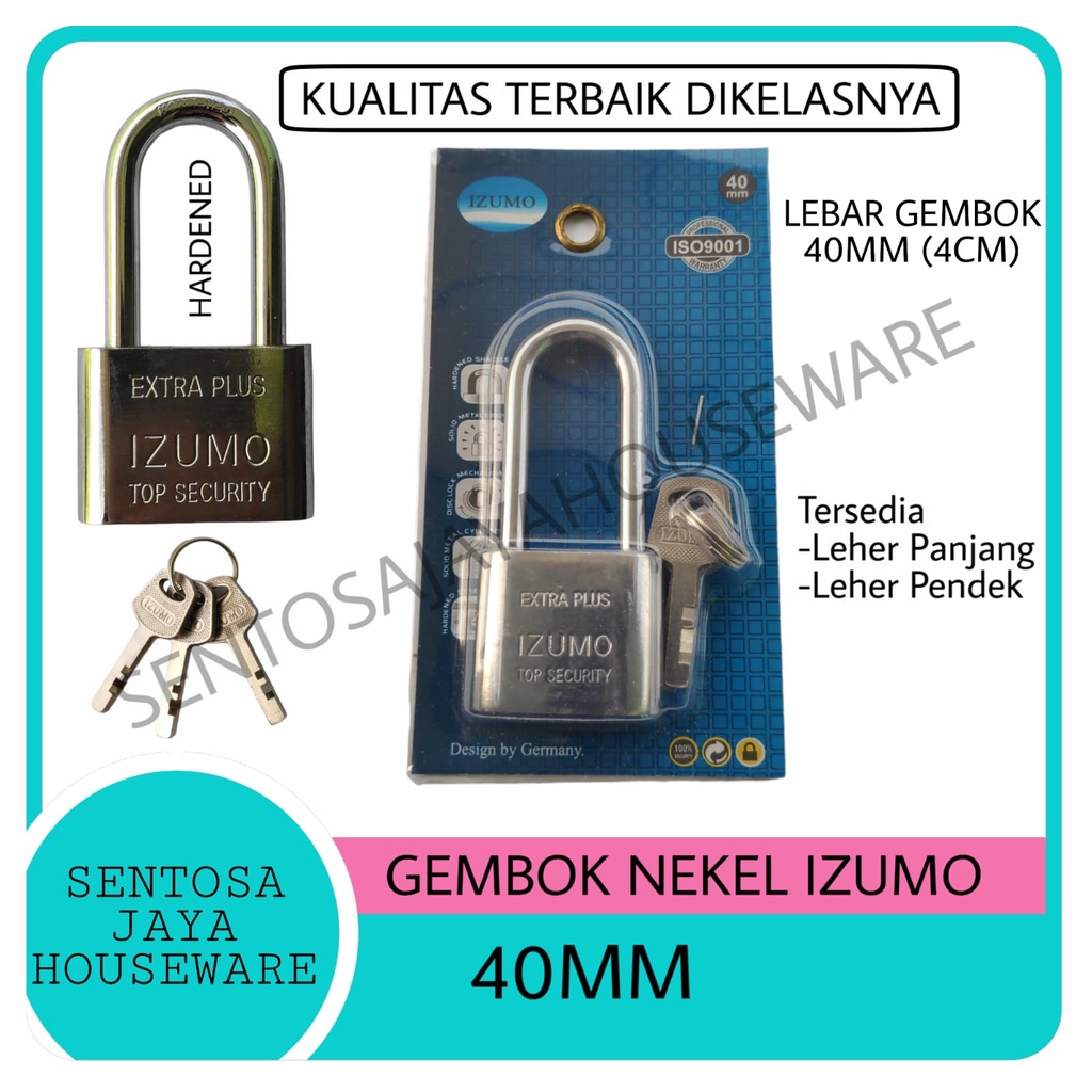 Jual Gembok Nekel Leher Panjang Leher Pendek Mm Gembok Rumah Motor