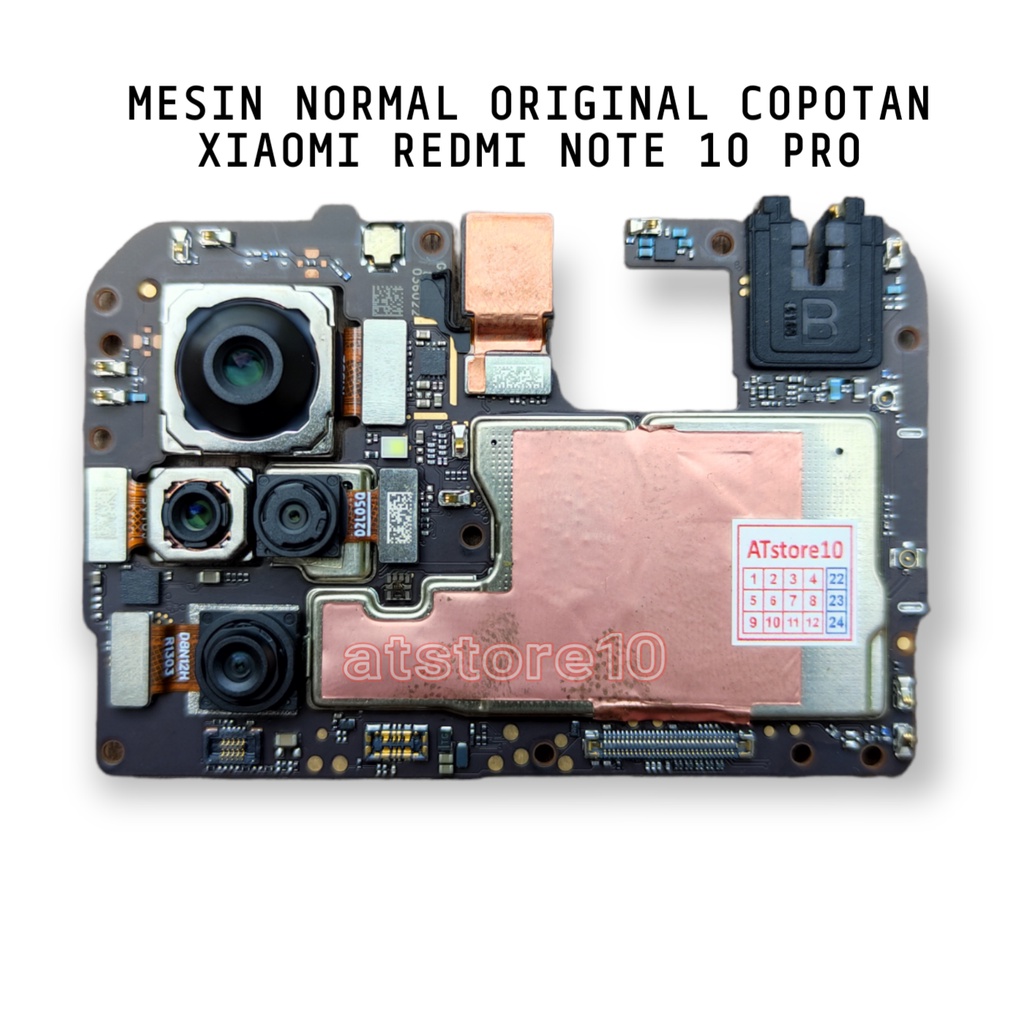 Jual MESIN NORMAL MULUS ORIGINAL XIAOMI REDMI NOTE 10 PRO ORI COPOTAN