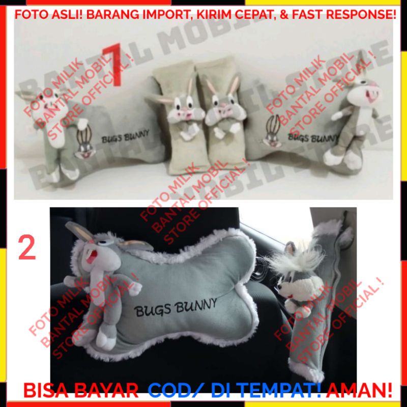 Jual SET CAR BANTAL SANDARAN HEADREST JOK KEPALA LEHER TISU TISSU TISUE