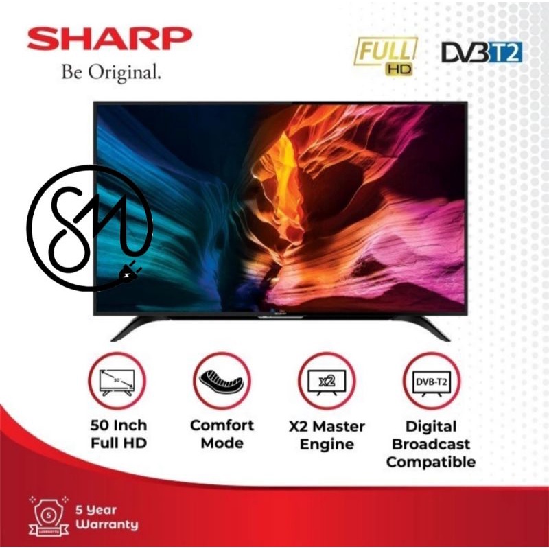 Jual LED TV Sharp 2T C50AD1I 50 Inc Digital 50ad1i Inch Shopee Indonesia