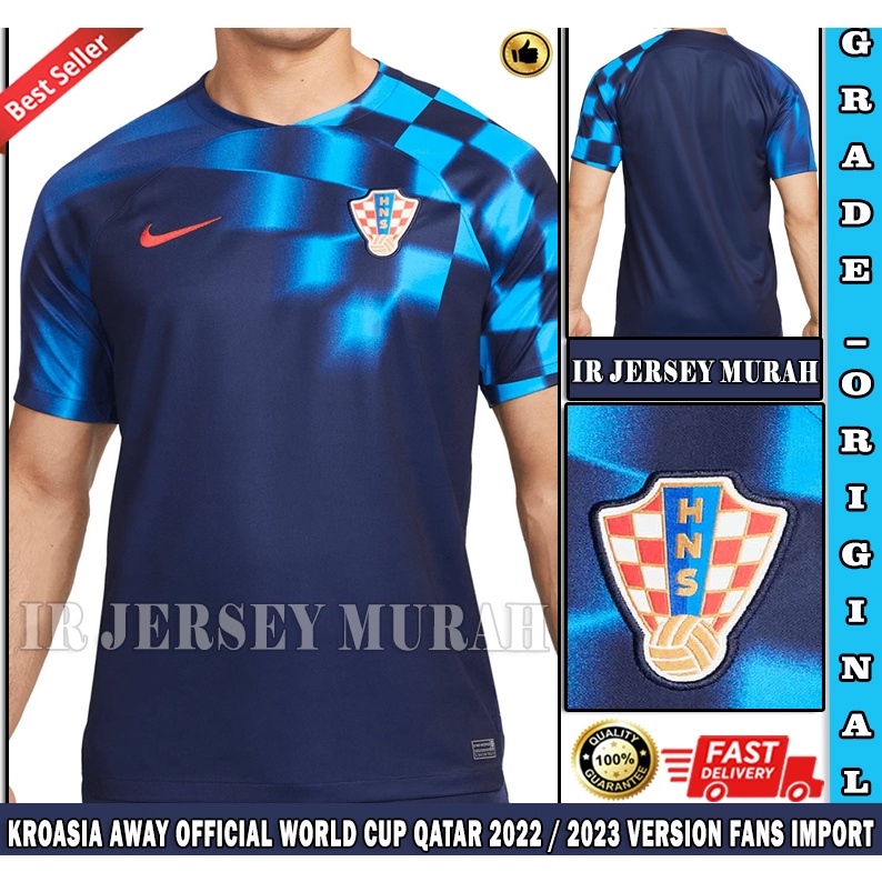 Jual Jersey Sepak Bola Negara Kroasia Piala Dunia Qatar 2022 Official