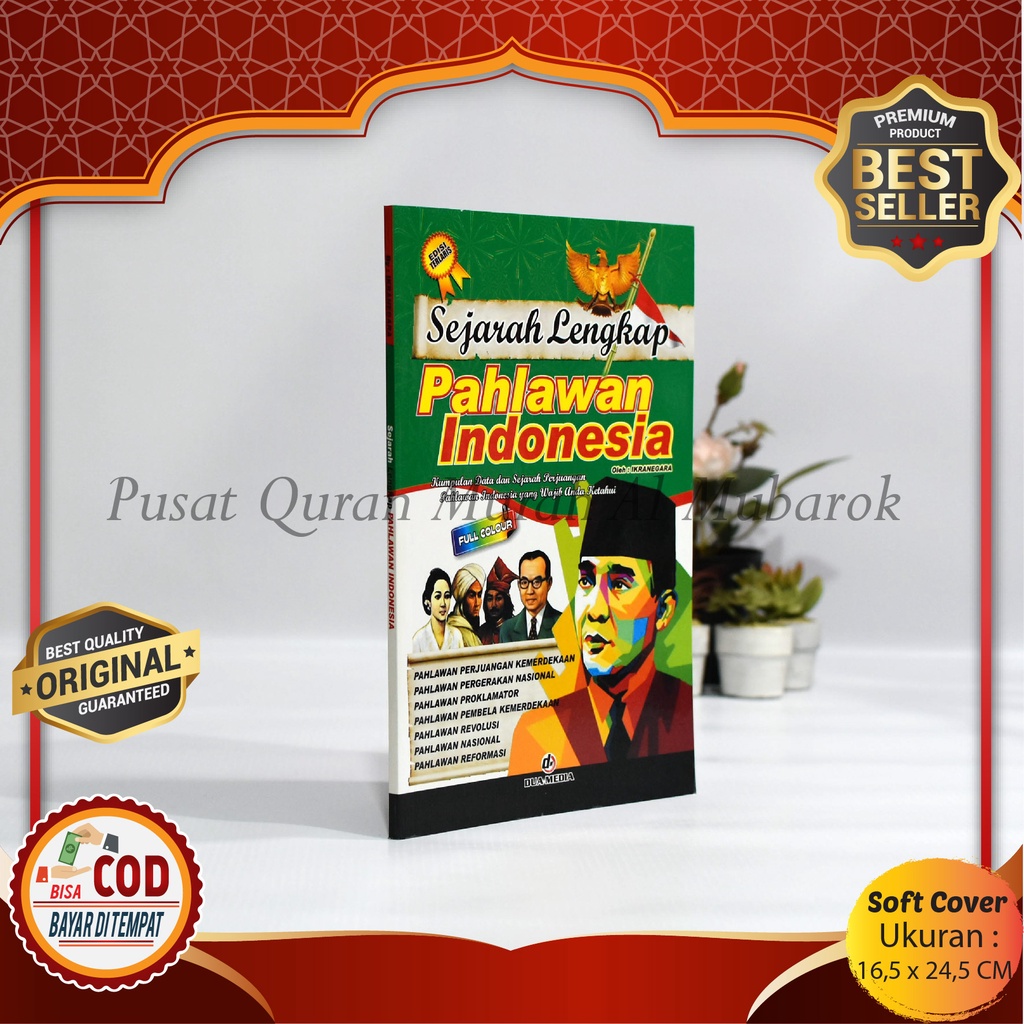 Jual Buku Sejarah Lengkap Pahlawan Indonesia Ori Soft Cover Murah