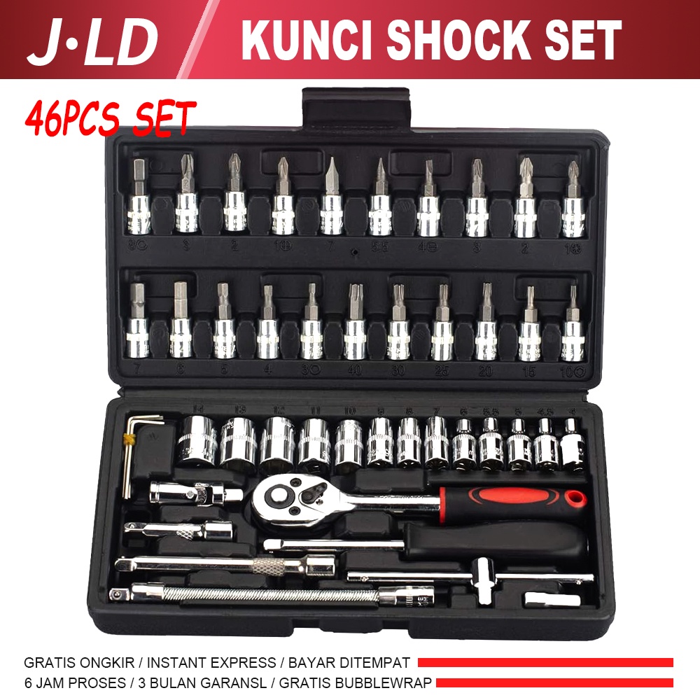 Jual Jld Kunci Set Lengkap Pcs Kunci Shock Set Kunci Sok