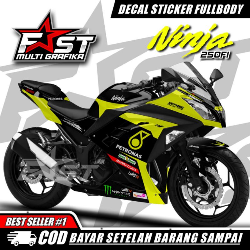 Jual Kawasaki Ninja 250 Fi Motor Decal Stripping Fullbody Stiker Ninja