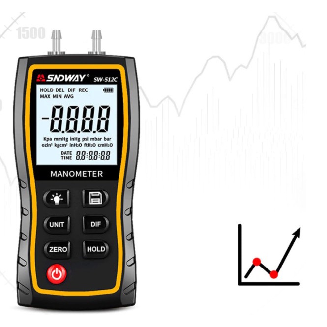 Jual Kual Sndway Digital Manometer Air Pressure Tekanan Udara Sw C