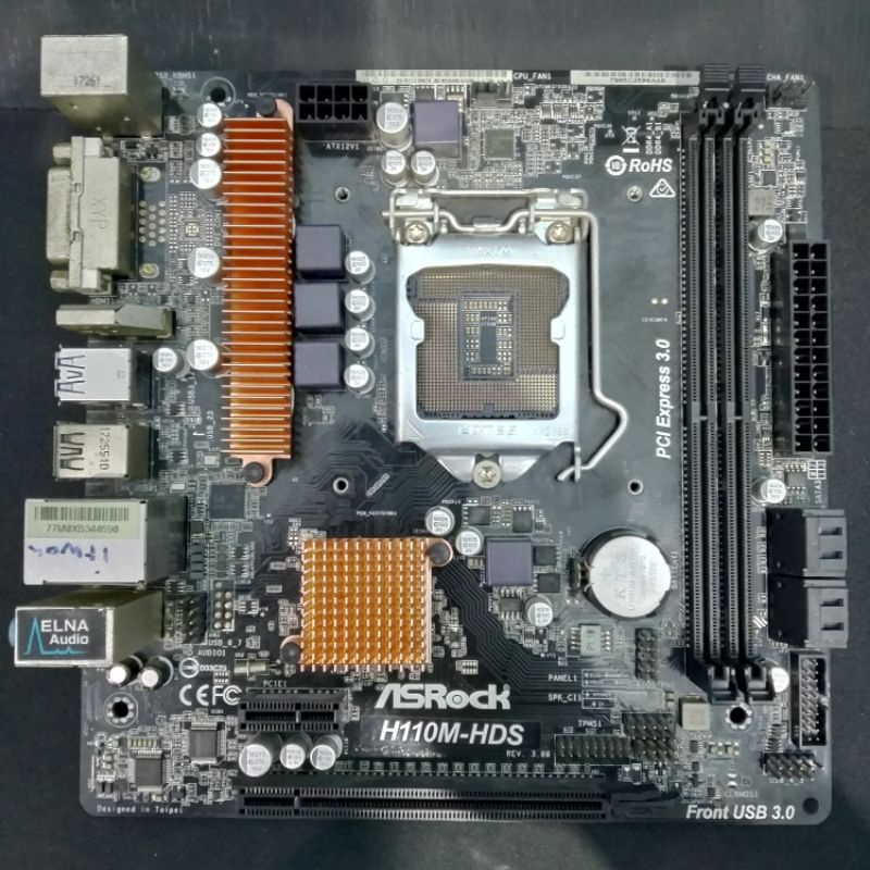 Jual MOTHERBOARD H110M ASROCK H110M HDS Shopee Indonesia