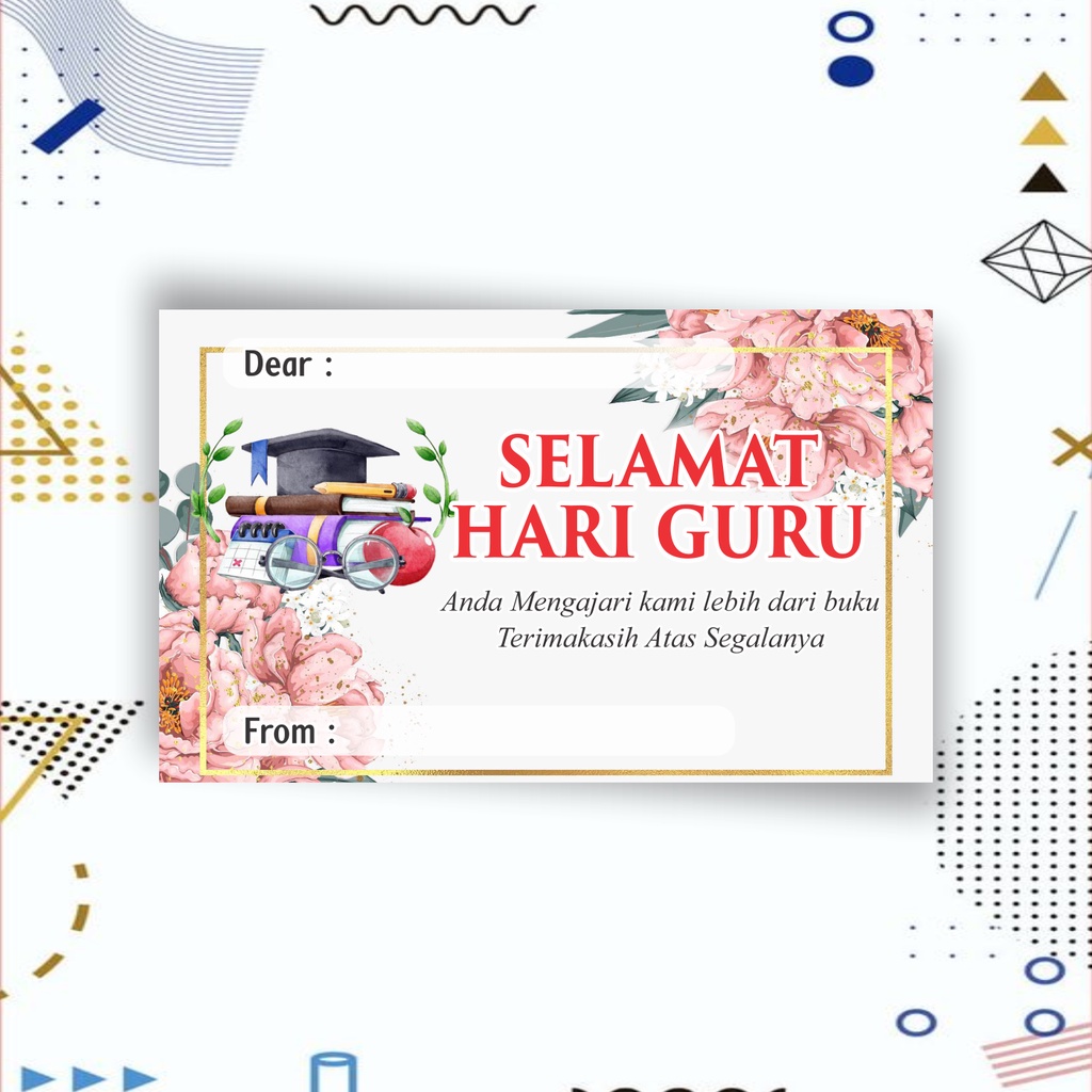 Jual Kartu Ucapan Selamat Hari Guru Teacher Day Happy Teacher Day