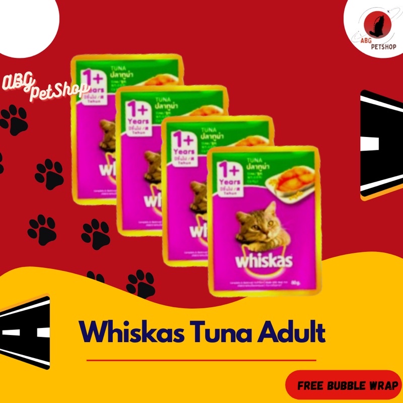 Jual Whiskas Pouch Tuna Makanan Basah Dewasa Adult Years Tuna