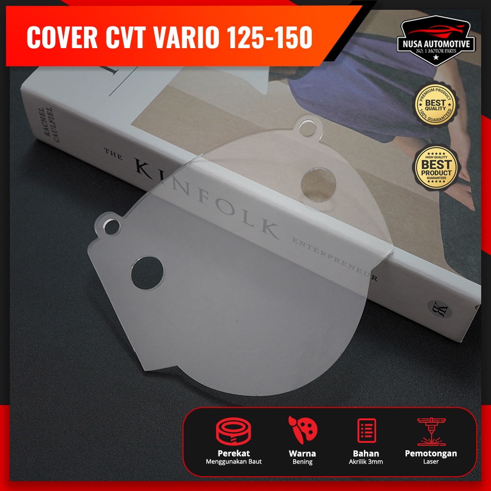 Jual COVER CVT VARIO 125 VARIO 150 1 SET DENGAN RING DAN BAUT TUTUP CVT