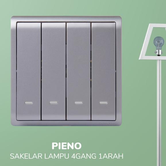 Jual Schneider Electric PIENO Saklar 4 Gang 1 Arah E8234L1F LS G3