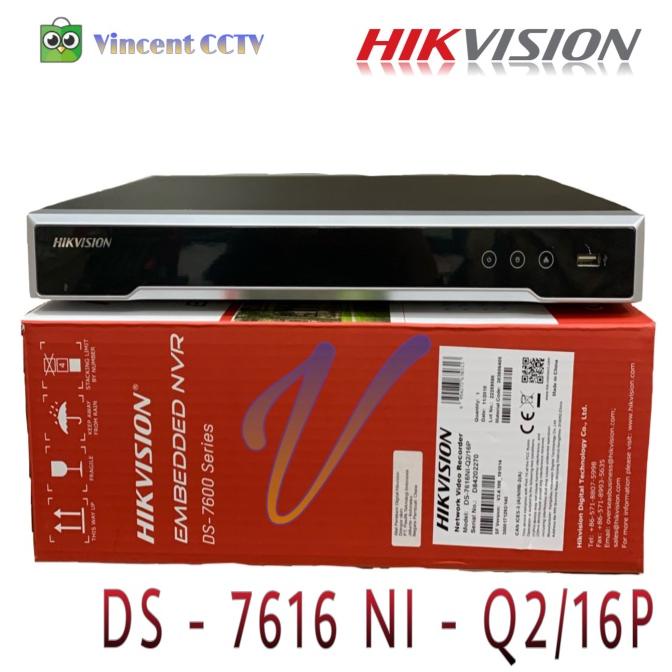 Jual NVR HIKVISION 16 CH DS 7616NI Q2 16 POE Shopee Indonesia