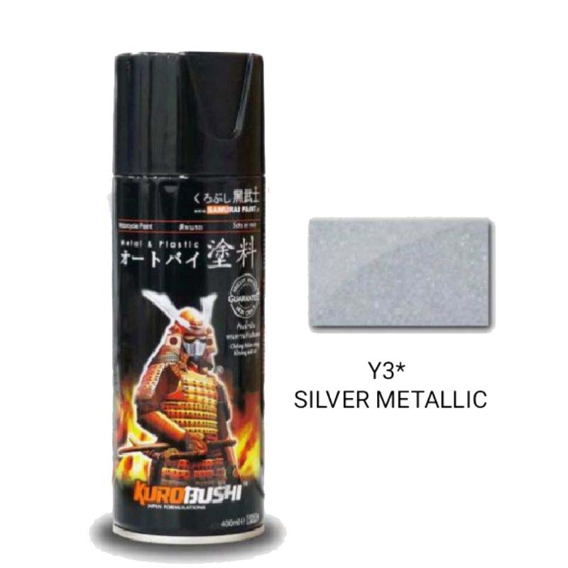 Jual SP Y3 SAMURAI PAINT Y3 SILVER METALIK CAT SEMPROT PYLOX