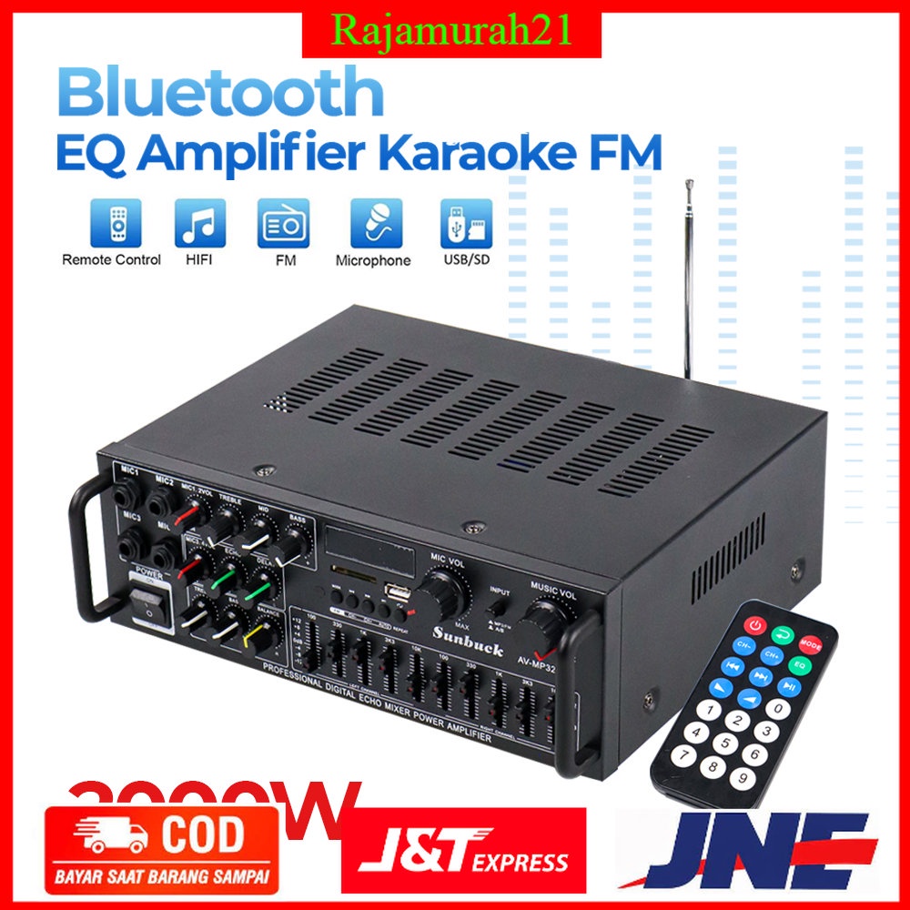 Jual Sunbuck Bluetooth Eq Audio Amplifier Karaoke Home Theater Fm Radio