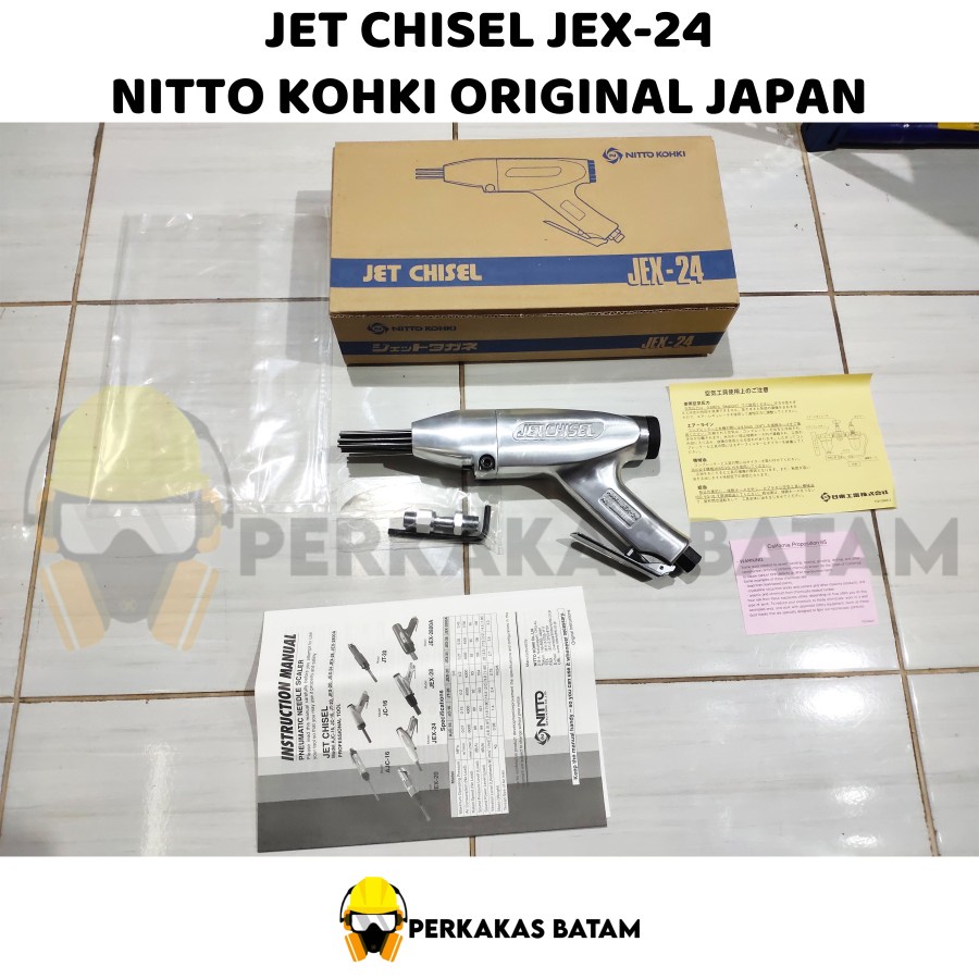 Jual Nitto Kohki JEX 24 Jet Chisel JEX 24 Pneumatic Needle Scaler