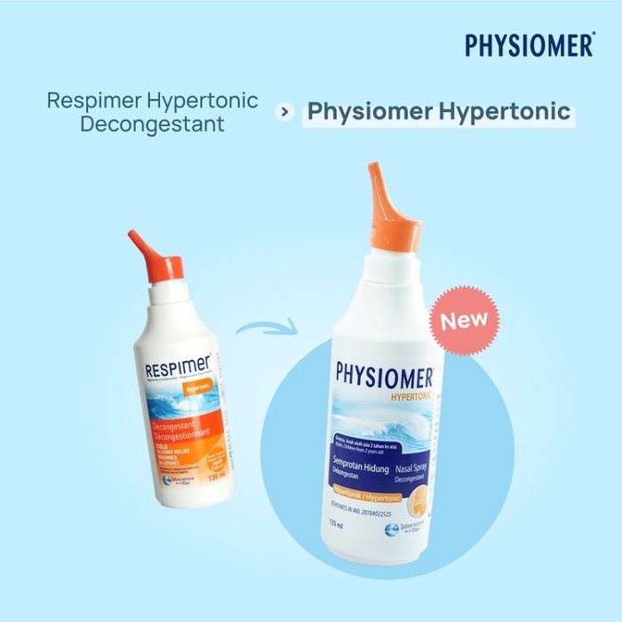 Jual Physiomer Hypertonic Nasal Spray Decongestant Semprot Hidung