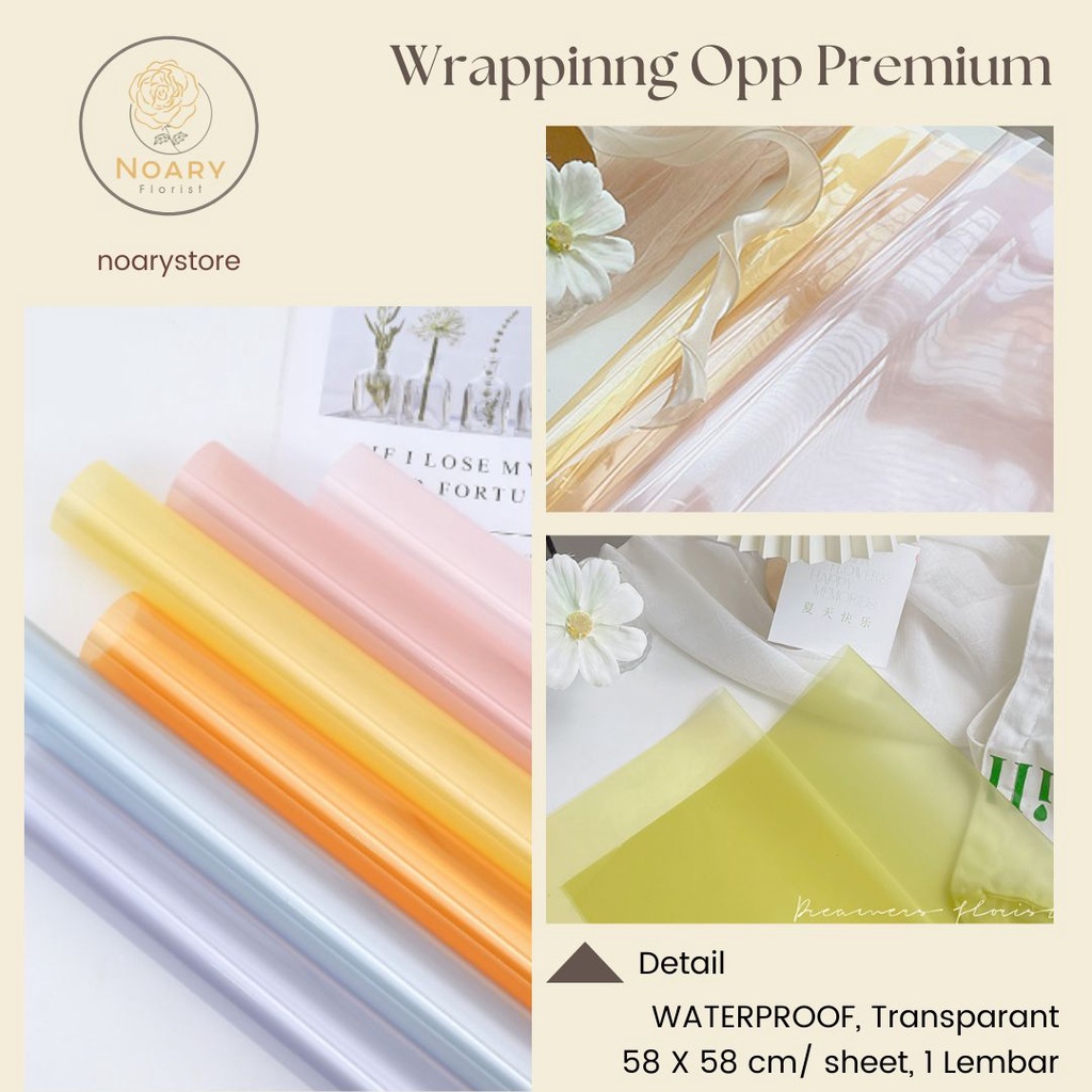 Jual Wrapping Opp Premium Kertas Bunga Wrapping Cellophane Paperwrap