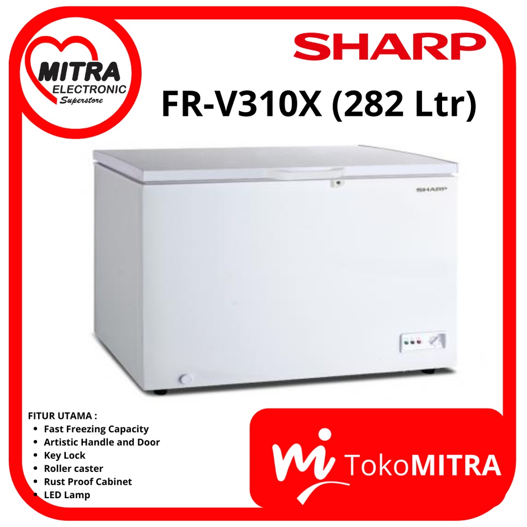 Jual Lemari Es Chest Freezer Sharp Fr V X Ltr Shopee Indonesia