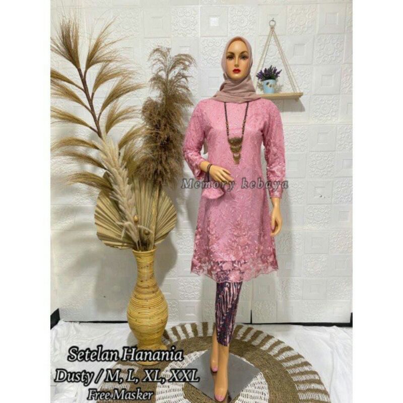 Jual Stelan Hanania Kebaya Brukat Modern Model Baru Kebaya