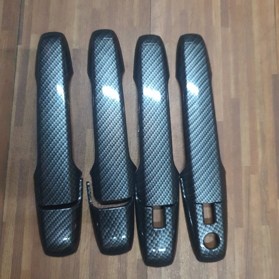 Jual Cover Handle Carbon Pegangan Gagang Pintu Samping Mobil Handel