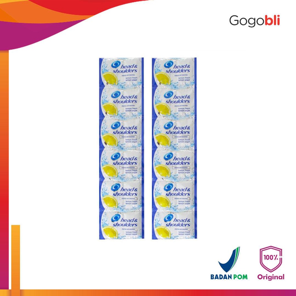 Jual Head Shoulders Shampo Anti Ketombe Lemon Fresh Renceng Ml X