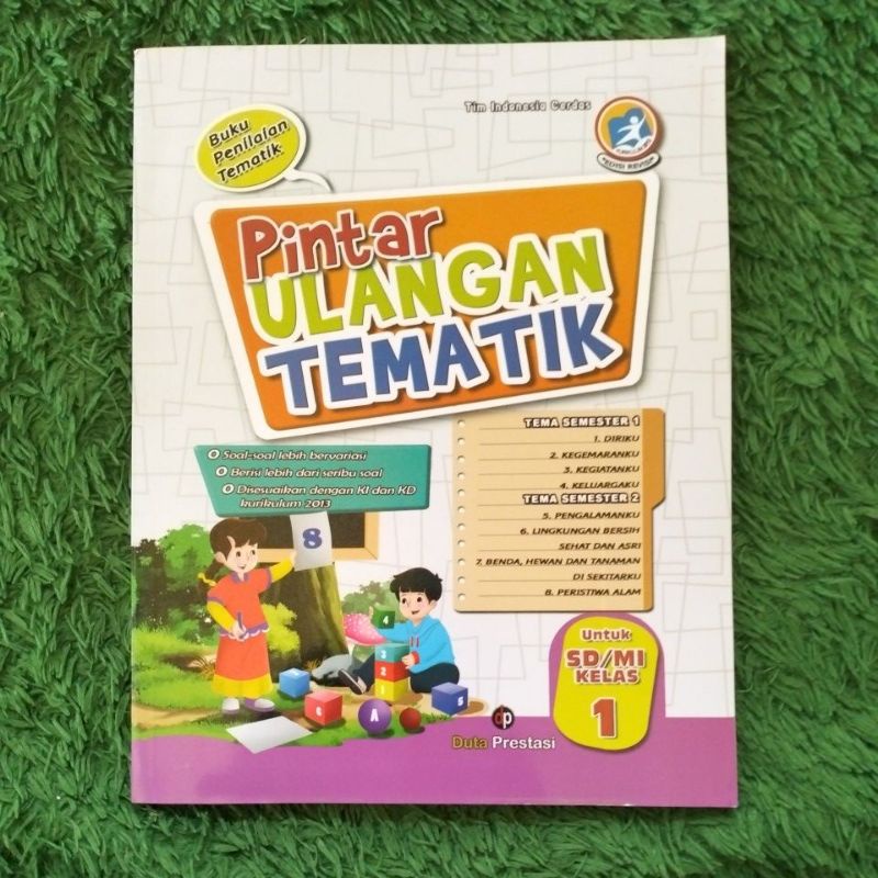 Jual ORIGINAL BUKU PINTAR ULANGAN TEMATIK KUNCI JAWABAN KELAS 1 SD