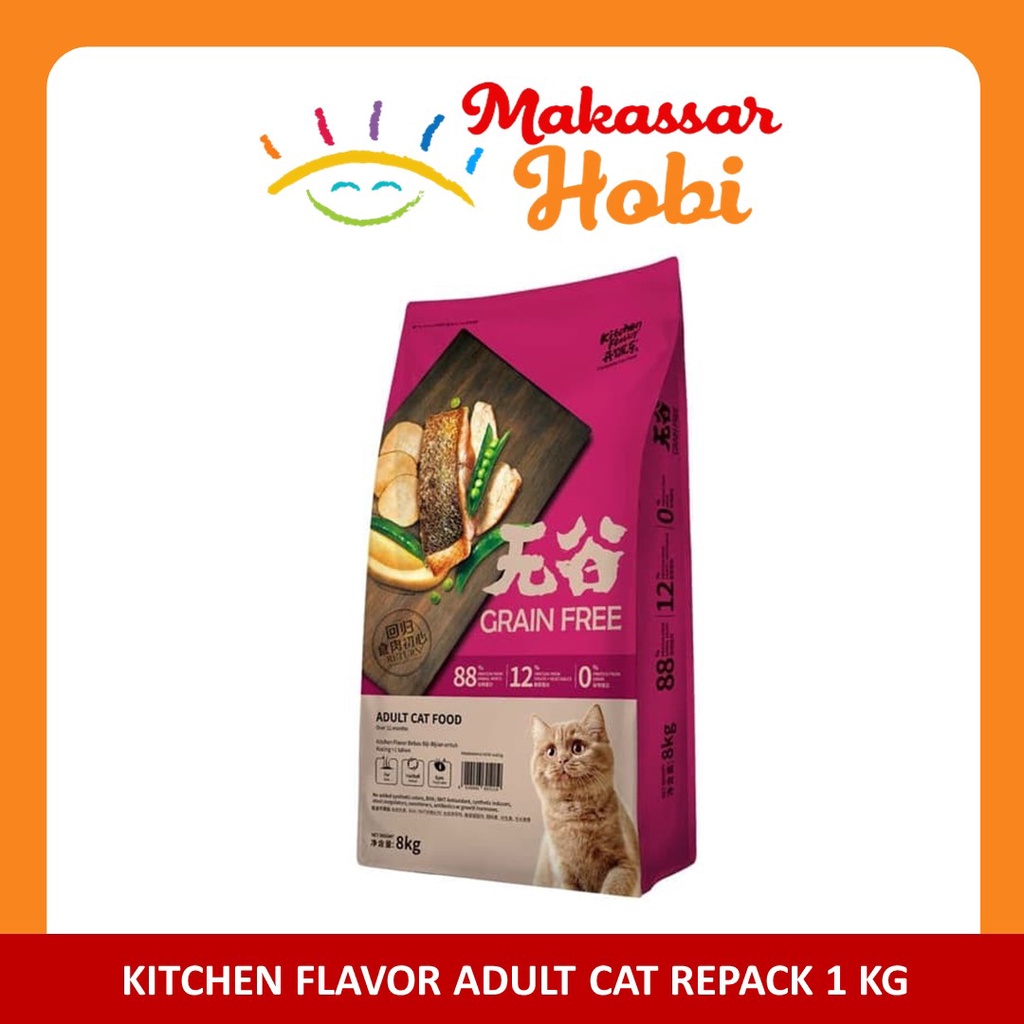 Jual Kitchen Flavor Flavour Adult Cat Food Repack Kg Makanan Kucing