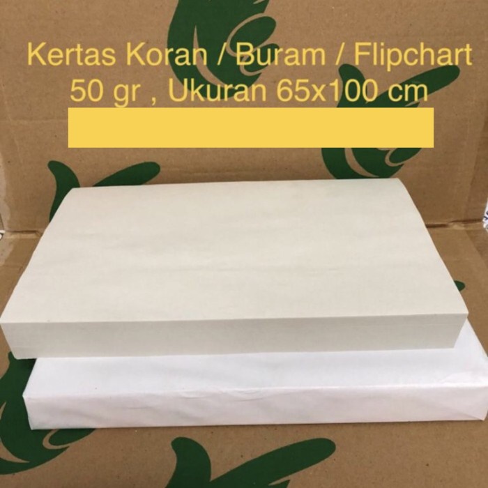 Jual Kertas Koran Buram Flipchart Gr X Cm Shopee Indonesia