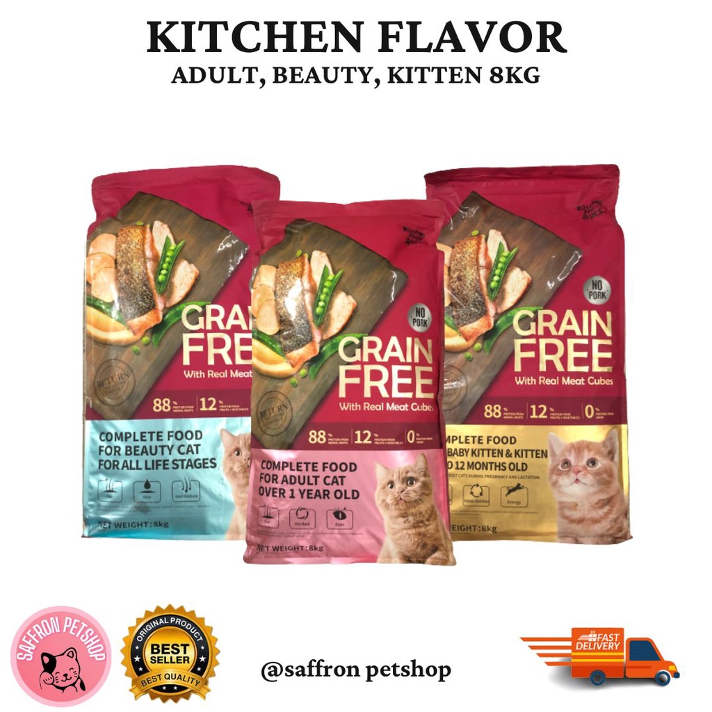 Jual Kitchen Flavor Kf Grain Free Kg Makanan Kucing Dry Food